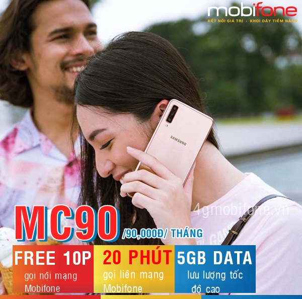 Đăng ký gói MC90 Mobifone chỉ 90,000đ có ngay 5GB, gọi tẹt ga