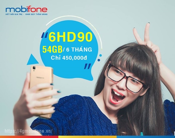 Cách đăng ký gói 6HD90 Mobifone nhận 9GB/ tháng chỉ 75,000đ