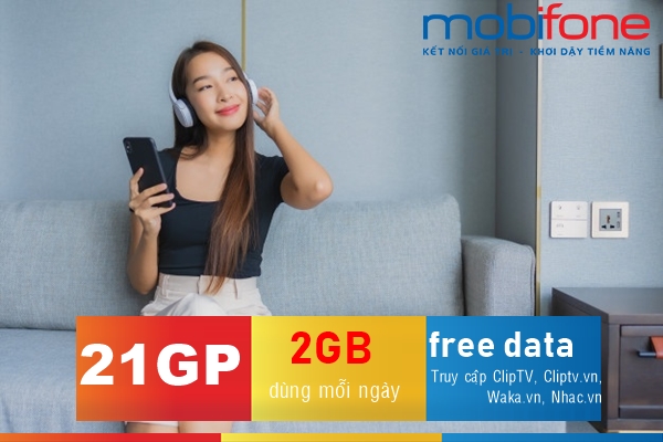 Đăng ký gói 21GP MobiFone nhận từ 60GB – 75GB chỉ 59,000đ