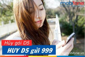 Hướng dẫn hủy gói cước 3G ngày D5 mạng Mobifone qua đầu số 999