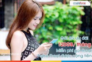 Hướng dẫn đăng ký gói 4G ưu đãi 120GB, miễn phí gọi, nghe được tiền C90 của Mobifone