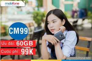 Hướng dẫn đăng ký gói CM99 Mobifone nhận đến 60GB mỗi tháng chỉ 99,000đ