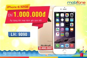 CỰC SOCK: Mua iPhone6 tại Mobifone với giá chỉ 1 triệu đồng