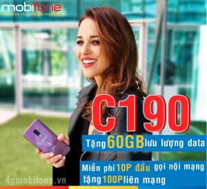 Đăng ký gói C190 Mobifone nhận 60GB lưu lương và gọi thả ga