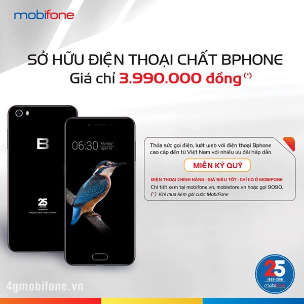 Sở hữu Bphone phiên bản đặc biệt tại Mobifone giá chỉ 3.990.000đ