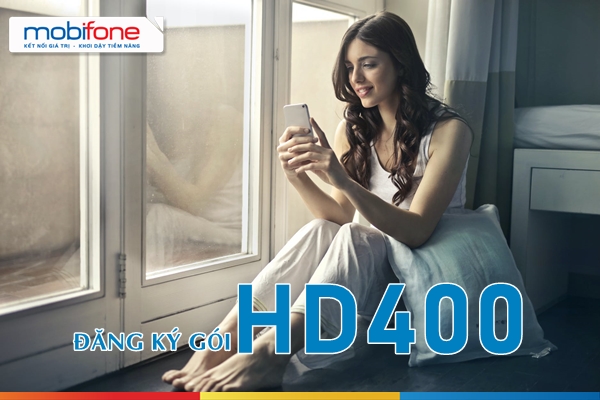 Đăng ký gói cước HD400 Mobifone có 44GB chỉ với 400k/tháng
