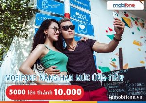 Mobifone chính thức nâng hạn mức ứng tiền từ 5000đ lên 10000đ