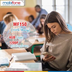 Cách đăng ký gói MF150 Mobifone nhận 4GB/ ngày 1200 phút gọi chỉ 150k