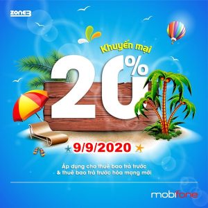 Mobifone khuyến mãi ngày vàng: Tặng 20% thẻ nạp toàn quốc 9/9/2020