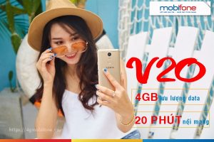 Đăng ký gói cước V20 Mobifone nhận ưu đãi hấp dẫn