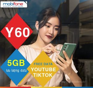 Hướng dẫn đăng ký gói Y60 Mobifone nhận 5GB và free data Tiktok, Youtube